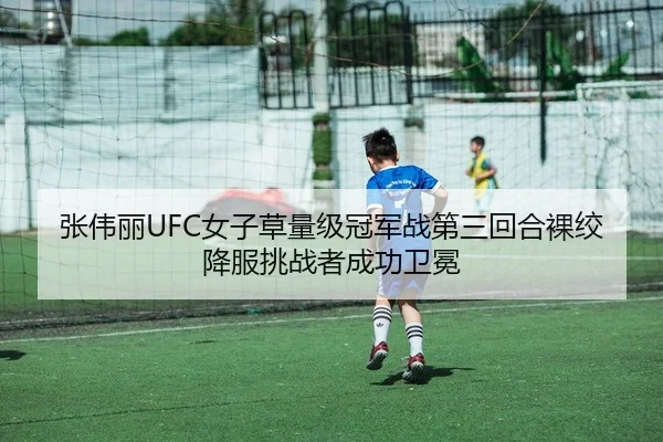 张伟丽UFC女子草量级冠军战第三回合裸绞降服挑战者成功卫冕